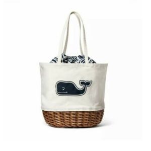 Vineyard Vines x Target Wicker Tote Picnic Basket